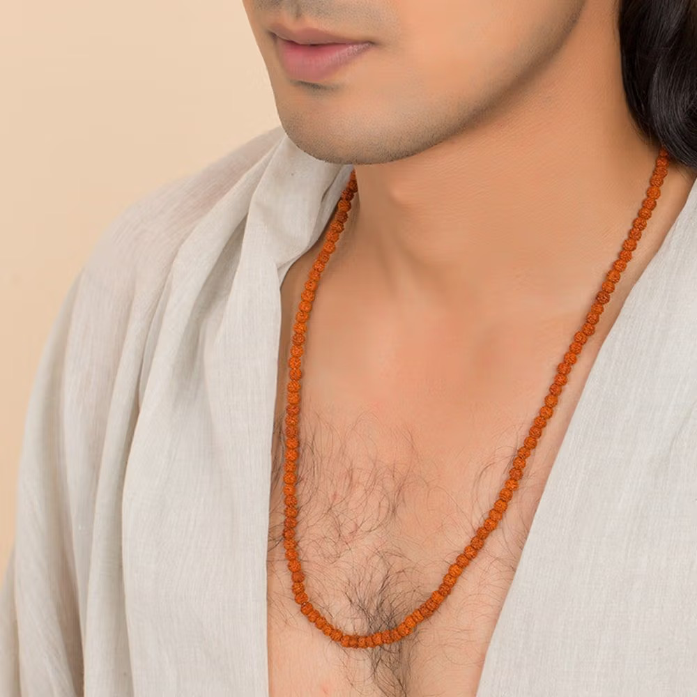 Panchamukhi Rudraksha Mala (Bead Size 5.5 mm) - Image 4