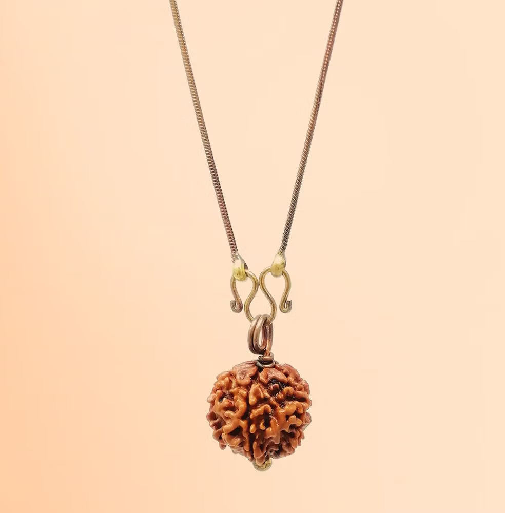 Adiyogi Rudraksha with copper chain (Panchamukhi)
