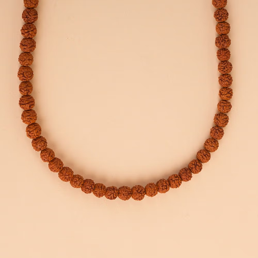 Panchamukhi Rudraksha Mala (Bead Size 6.5 mm) - Image 3