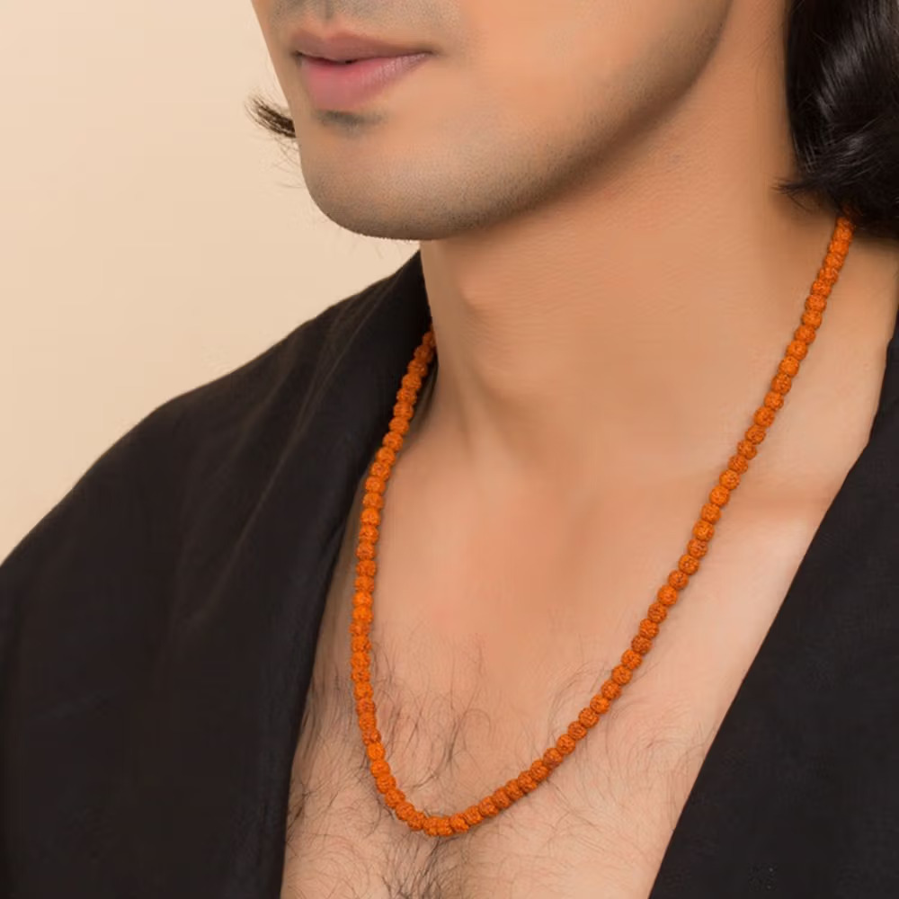 Panchamukhi Rudraksha Mala (Bead Size 5 mm) - Image 4