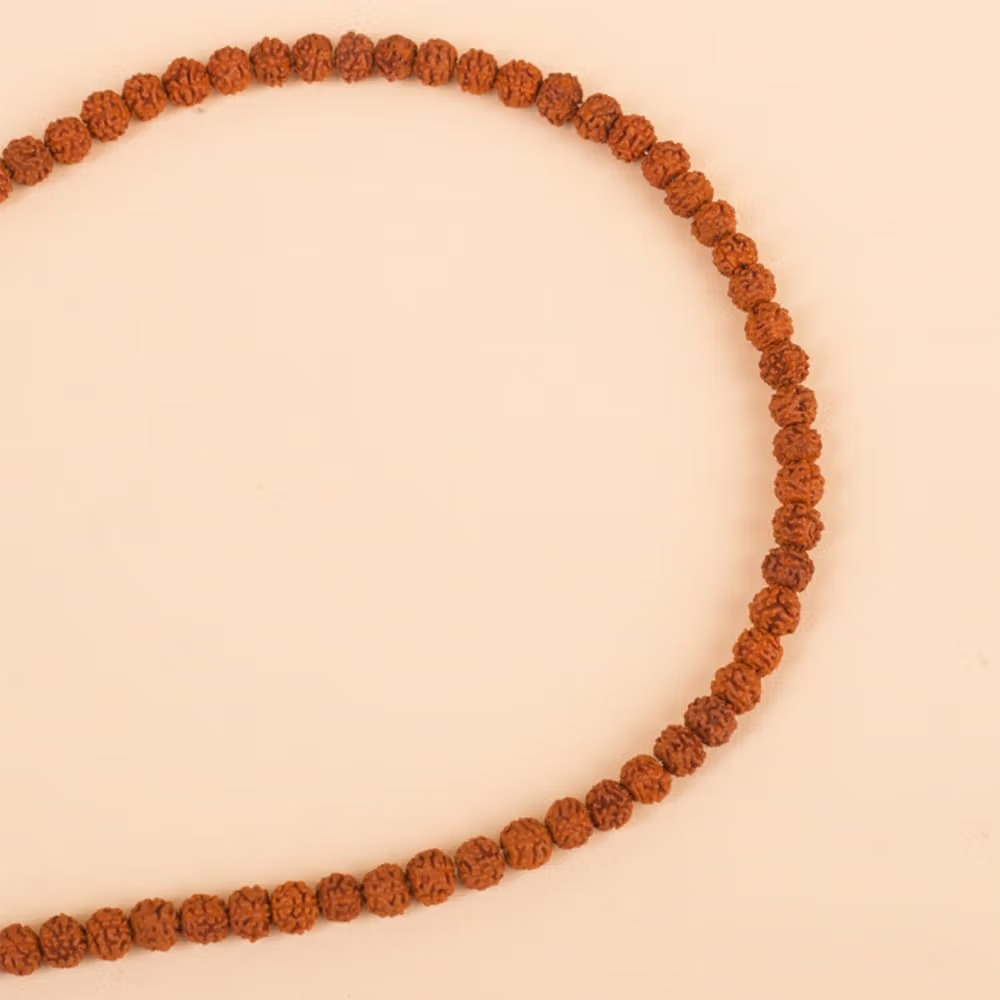 Panchamukhi Rudraksha Mala (Bead Size 5 mm) - Image 3