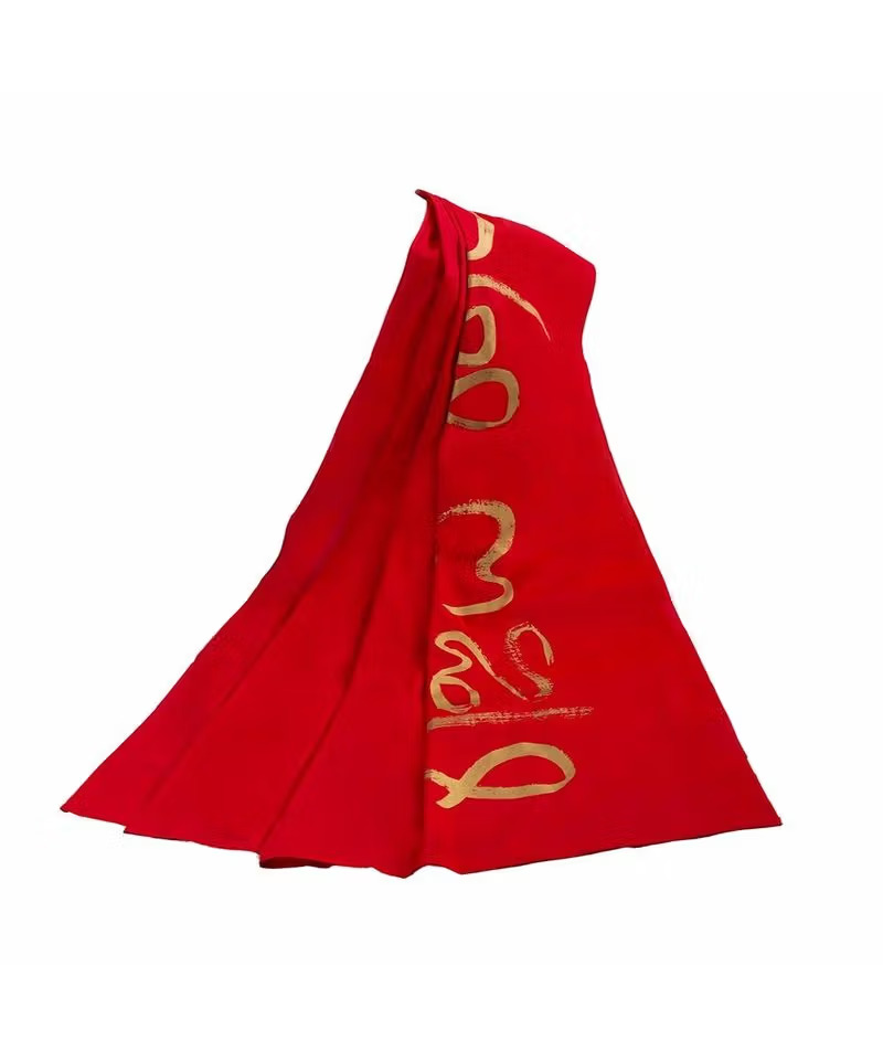 Consecrated Devi Cotton Shawl (Angavastram) - Big - Image 3