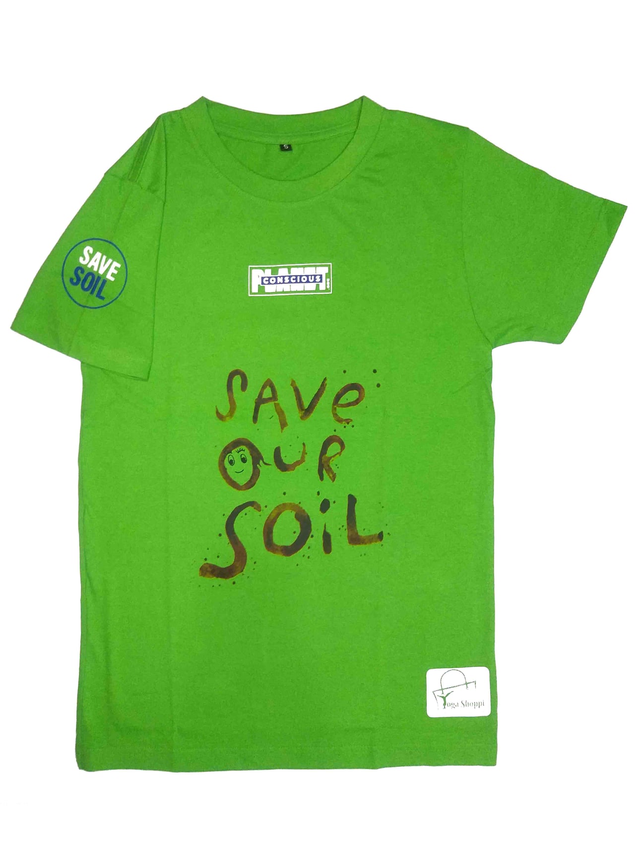 Unisex Save Soil Short Sleeve T-Shirt (Size-S) - Image 3