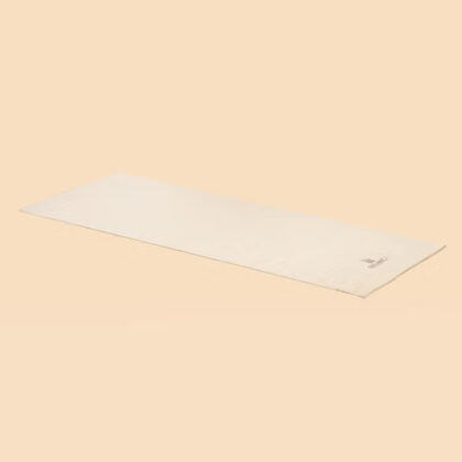 Handwoven organic cotton rug yoga mat. Undyed. Eco-friendly. Washable. GOTS certified