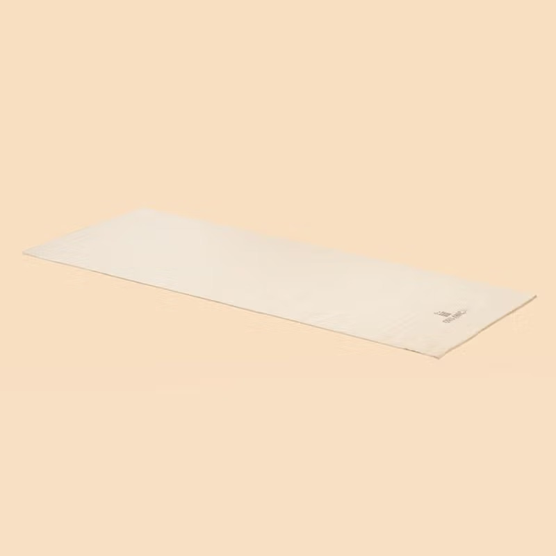 Handwoven organic cotton rug yoga mat. Undyed. Eco-friendly. Washable. GOTS certified