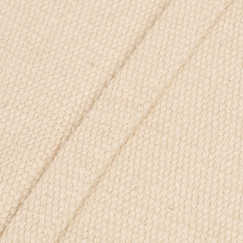 Handwoven organic cotton rug yoga mat. Undyed. Eco-friendly. Washable. GOTS certified - Image 3
