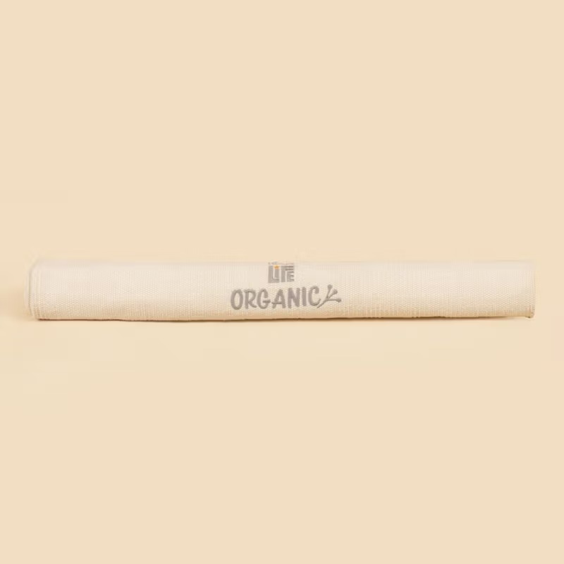 Handwoven organic cotton rug yoga mat. Undyed. Eco-friendly. Washable. GOTS certified - Image 6