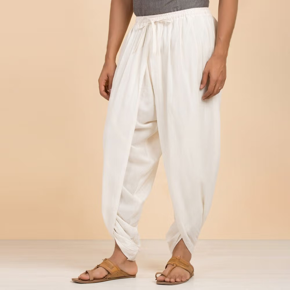 Creative Dons Regular Dhoti Pants Cotton Dhoti/Salvaar/Pant/Trouser  Traditional Bottom Wear/Free Size (Black) at Amazon Men's Clothing store