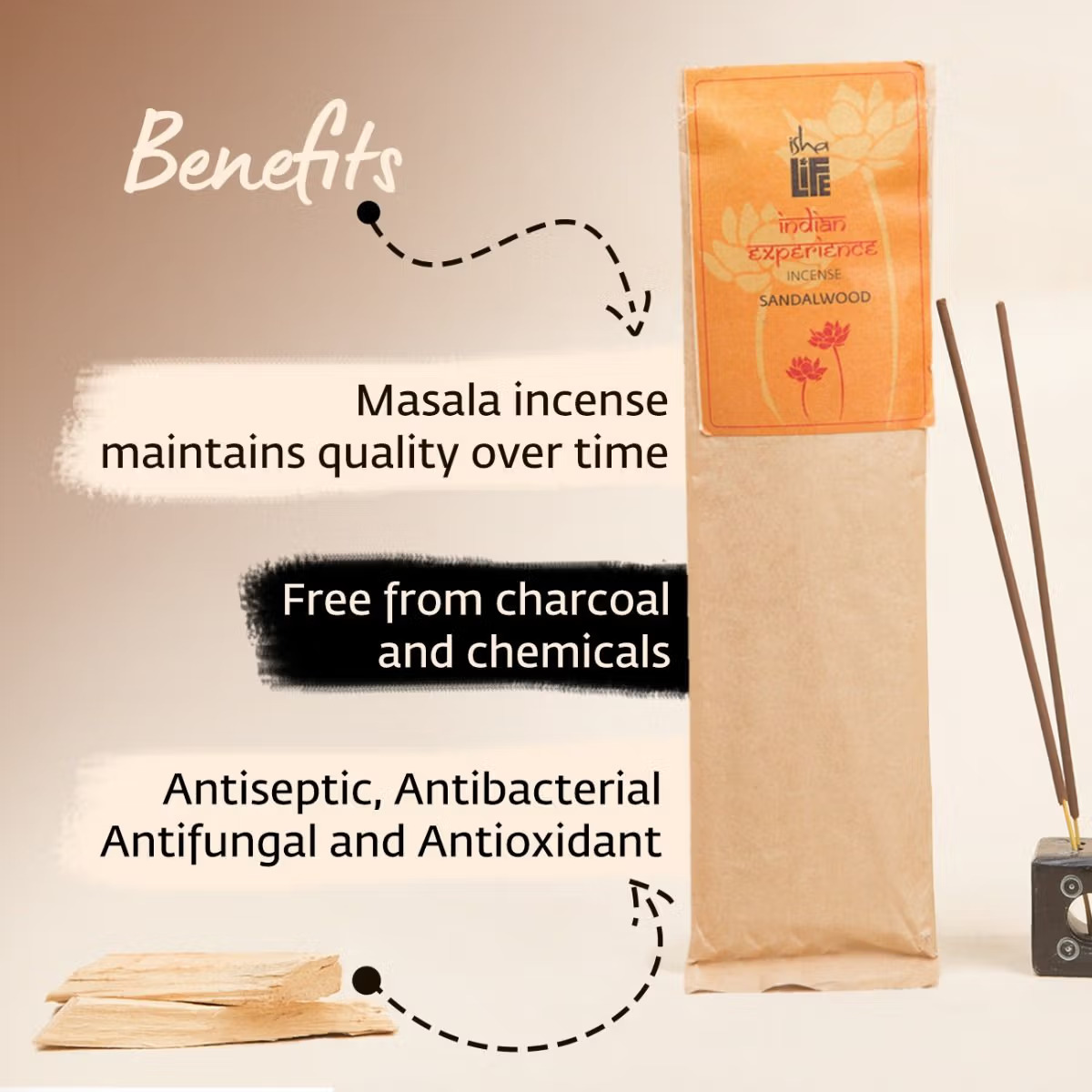 Hand rolled pure sandalwood masala incense/agarbatti - Image 4