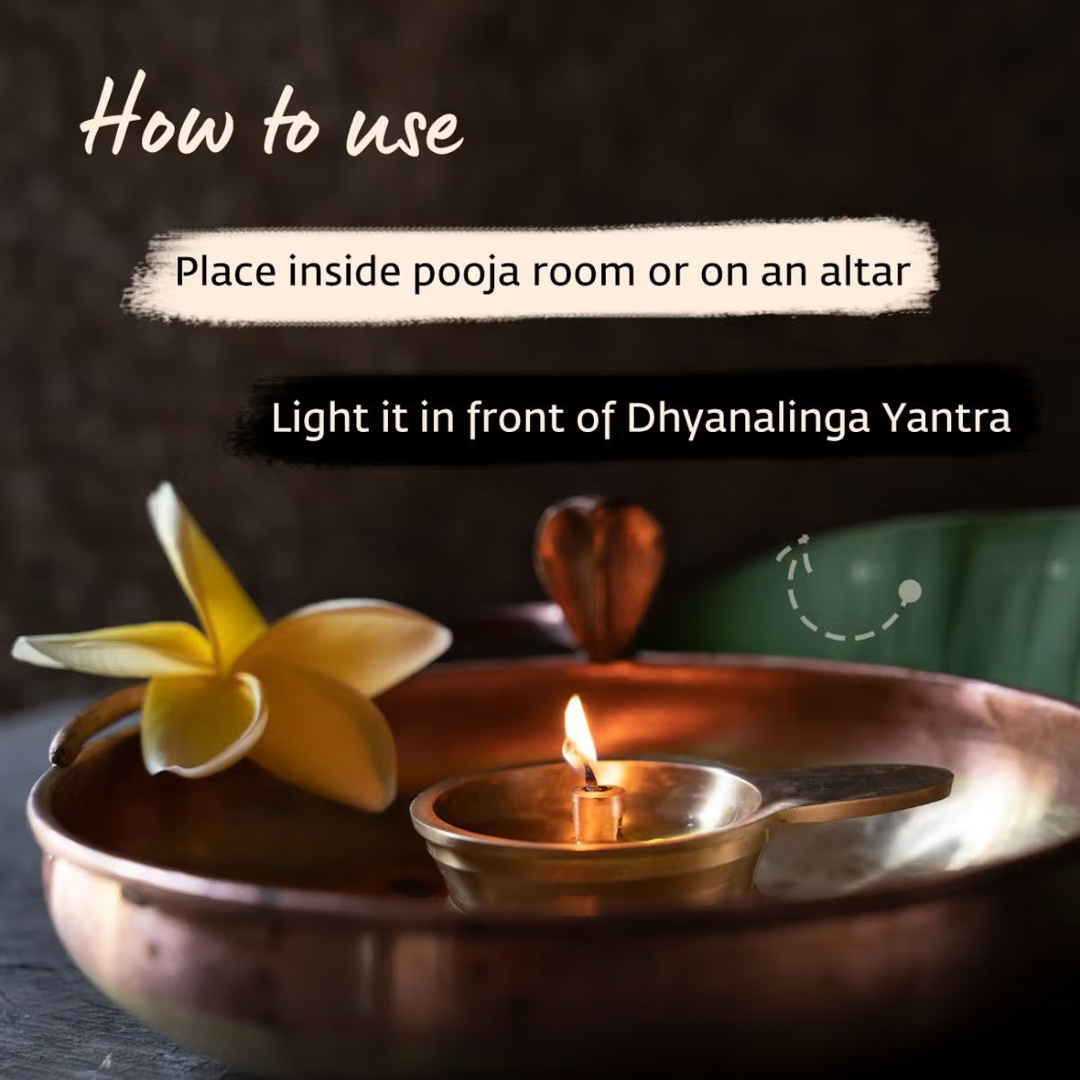 Consecrated Linga Jyoti Lamp. Unique Design. Bring home the energies of Dhyanalinga - Image 7