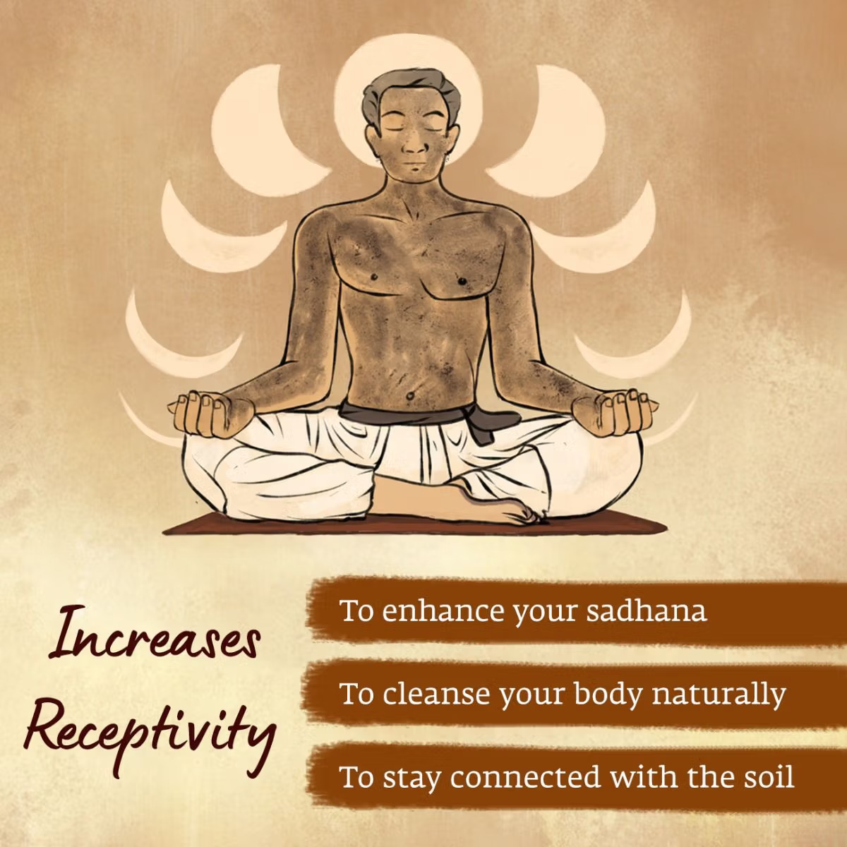 Thaai Mann - Consecrated mud based application for sadhana support (100gms) - Image 6