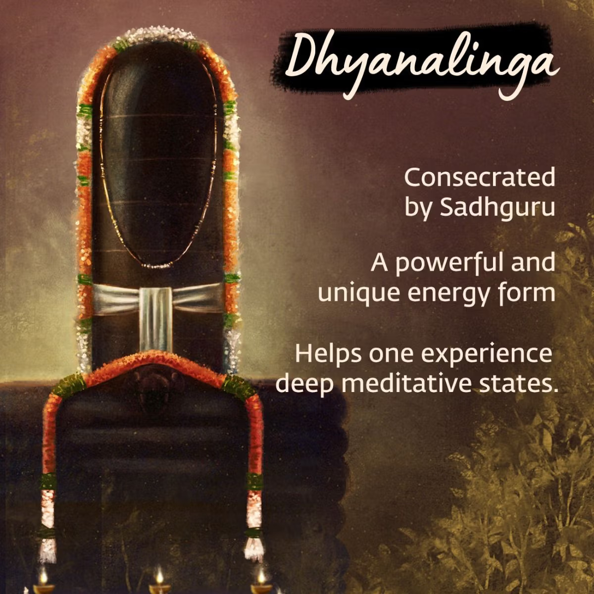 Consecrated Linga Jyoti Lamp. Unique Design. Bring home the energies of Dhyanalinga - Image 5