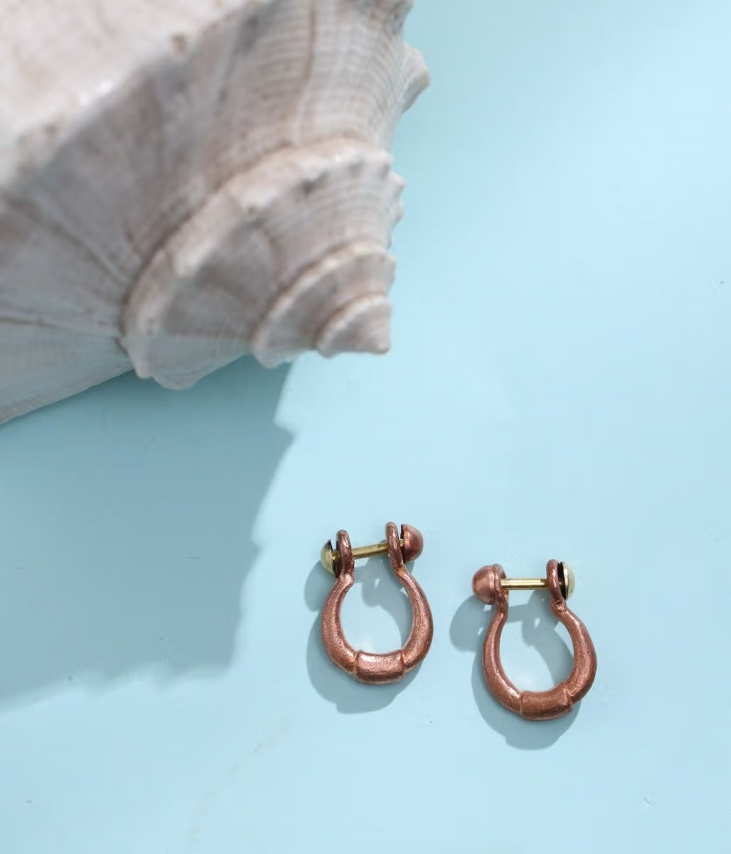 Adiyogi Copper Earring