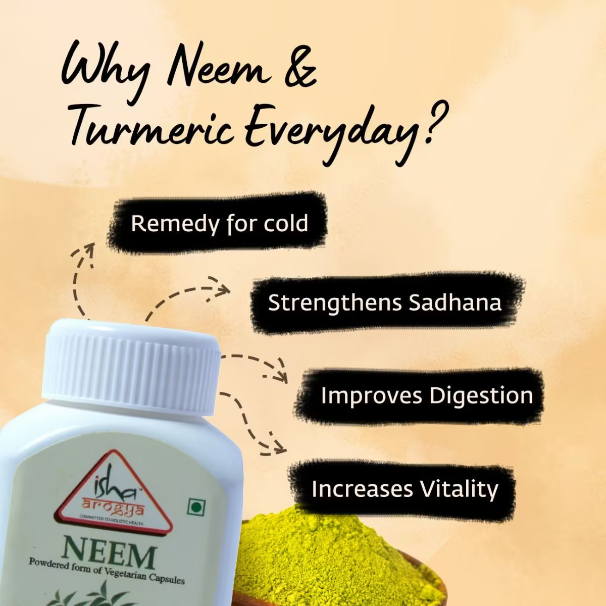 Neem and Turmeric powder in veg capsules. Combo pack. 100 capsules each. For daily detox. - Image 4