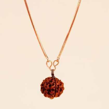Adiyogi Rudraksha with long copper chain (Panchamukhi)